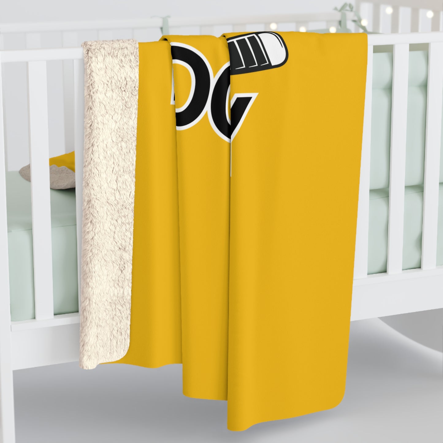 YELLOW Sherpa Fleece Blanket