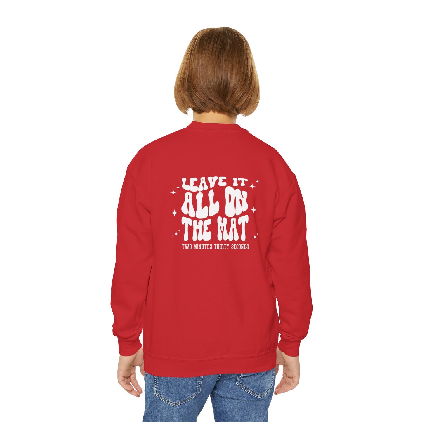 CHEER Leave it all on the Mat Youth Crewneck Sweatshirt