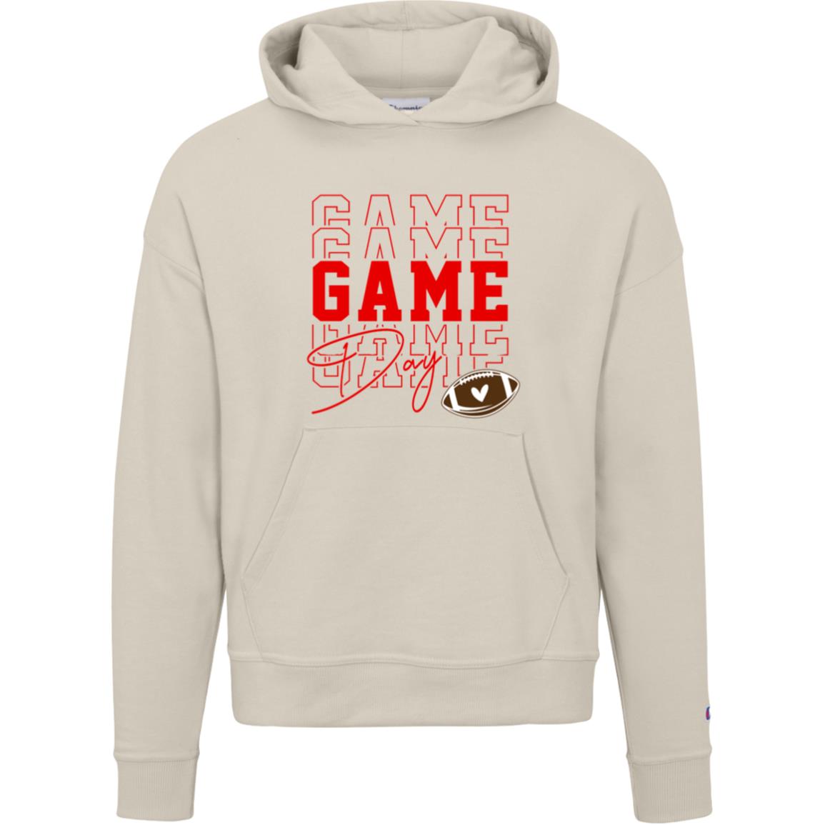 Game Day Red S760 Champion Womens Powerblend Hoodie