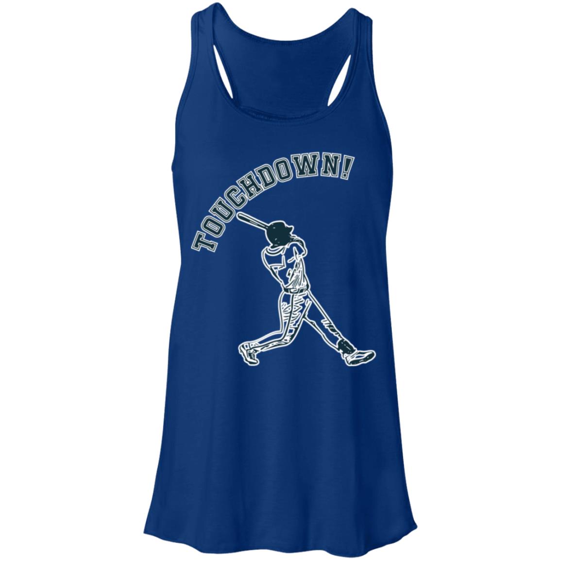 Touchdown batter B8800 Flowy Racerback Tank