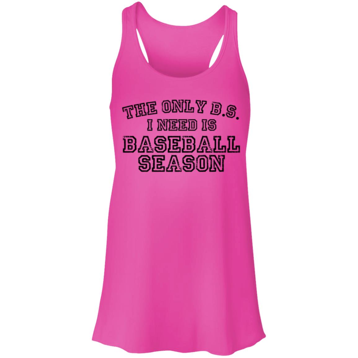 The only BS I need black B8800 Flowy Racerback Tank