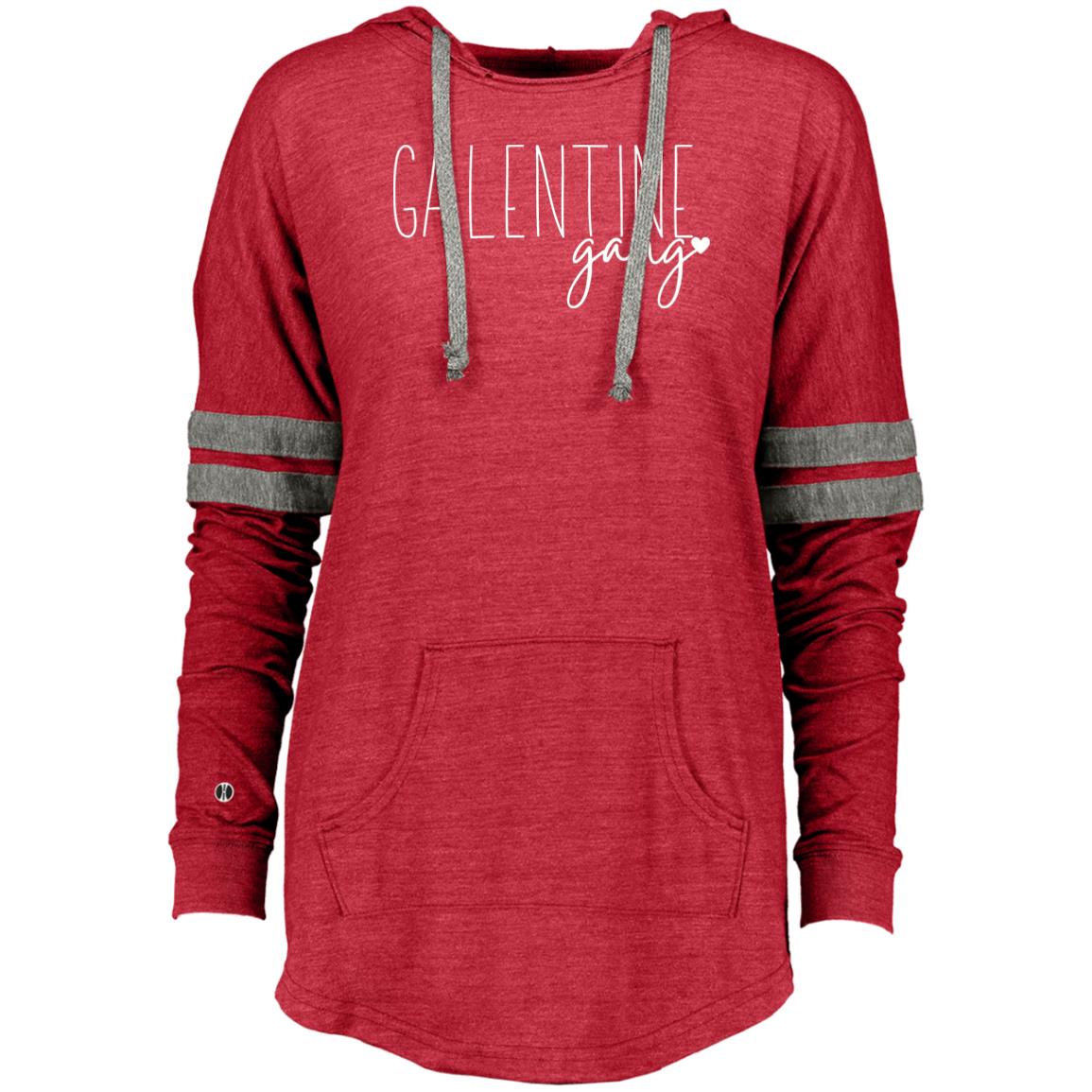 Galentine Gang Ladies Hooded Low Key Pullover