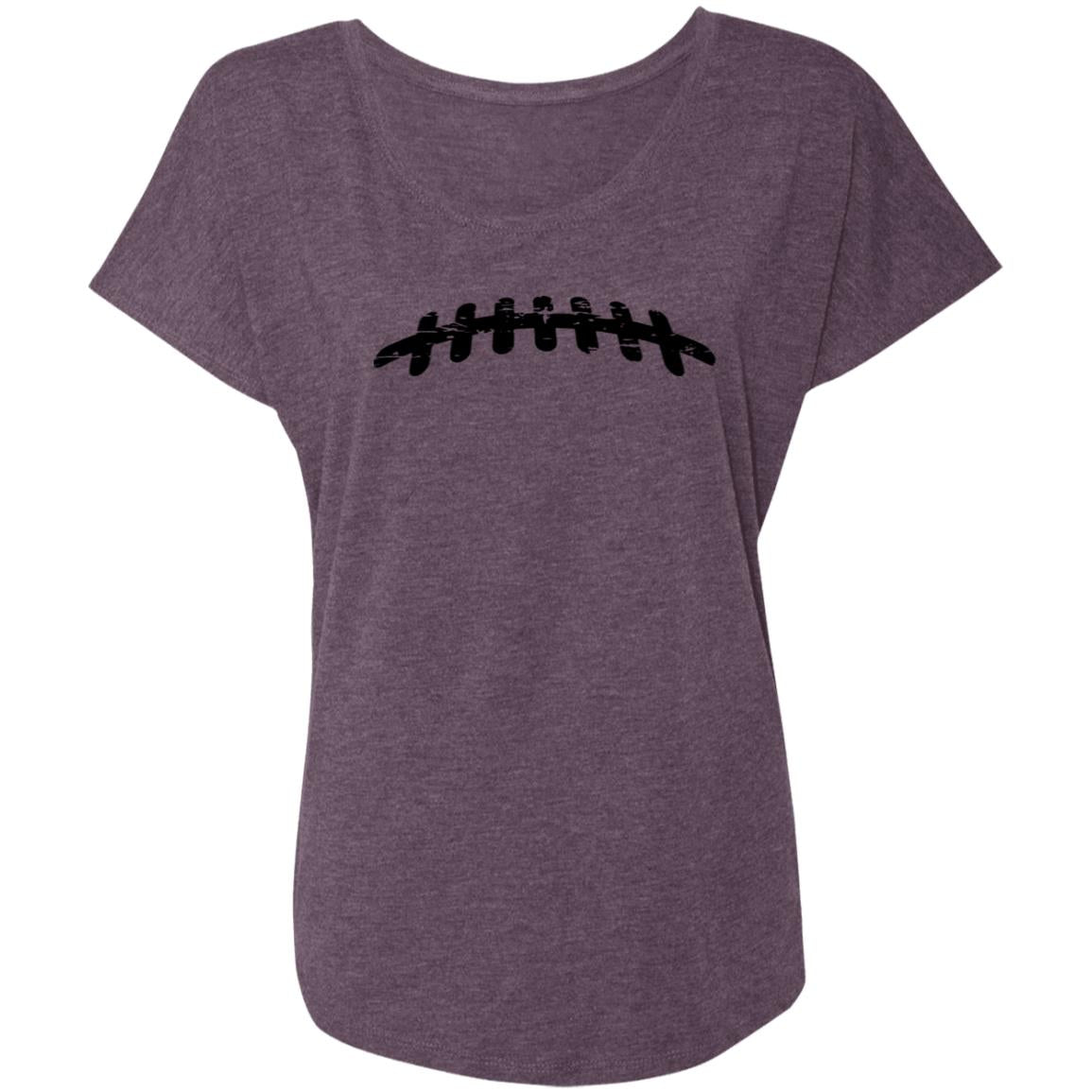 Football Laces NL6760 Ladies' Triblend Dolman Sleeve
