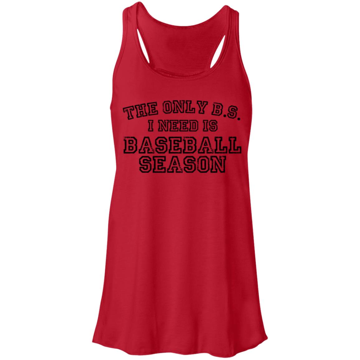 The only BS I need black B8800 Flowy Racerback Tank