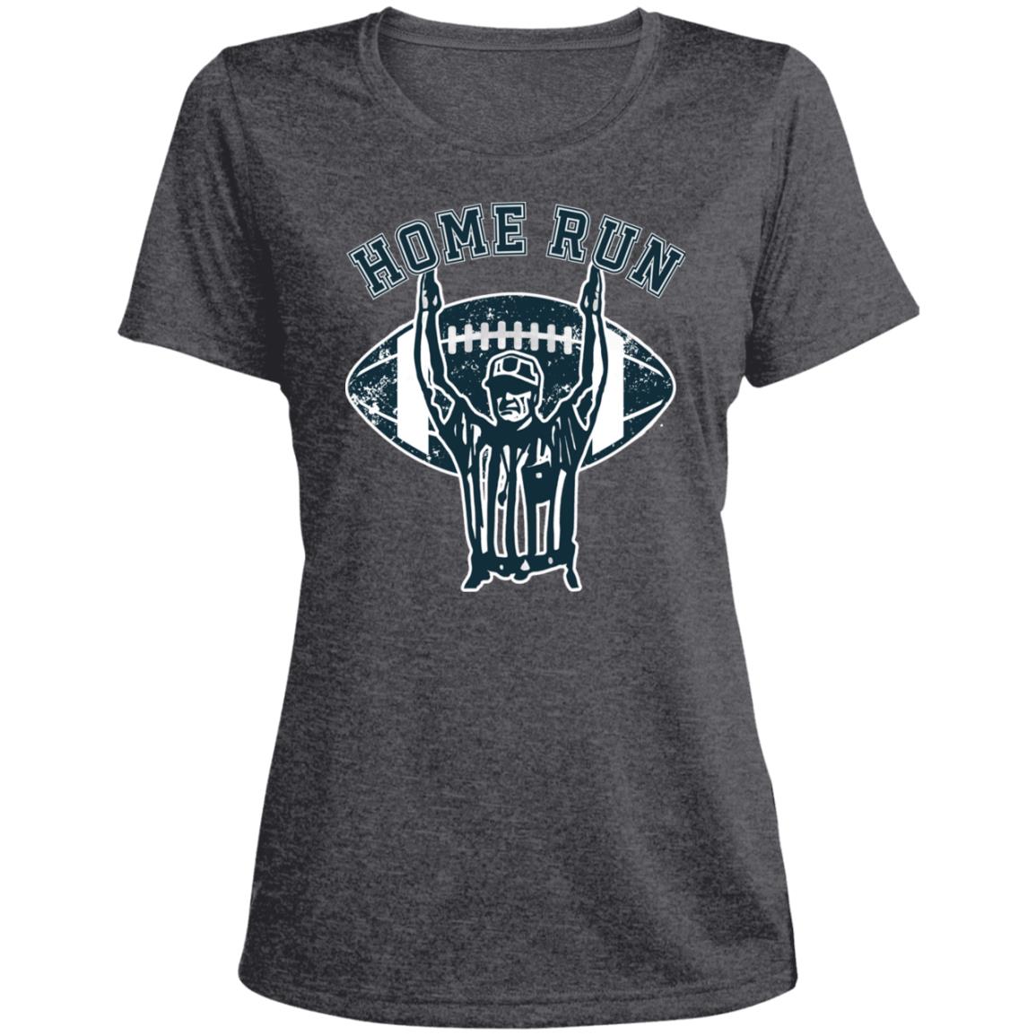 Home Run Referee LST360 Ladies' Heather Scoop Neck Performance Tee