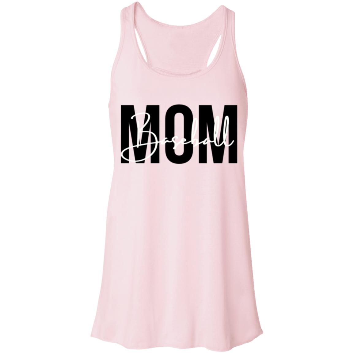 Baseball Mom Script B8800 Flowy Racerback Tank