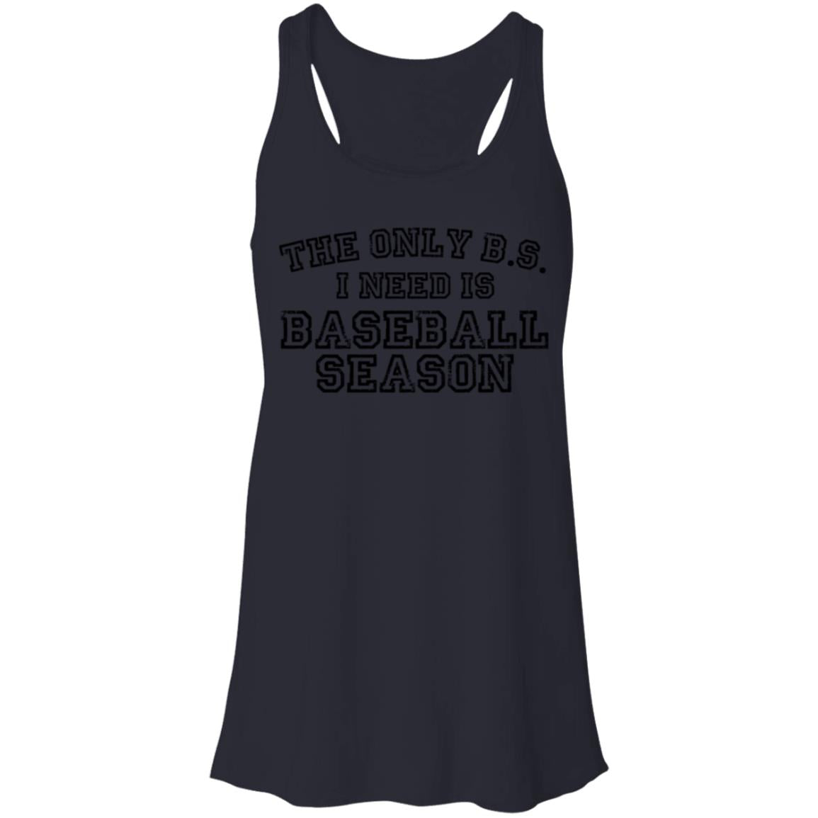 The only BS I need black B8800 Flowy Racerback Tank