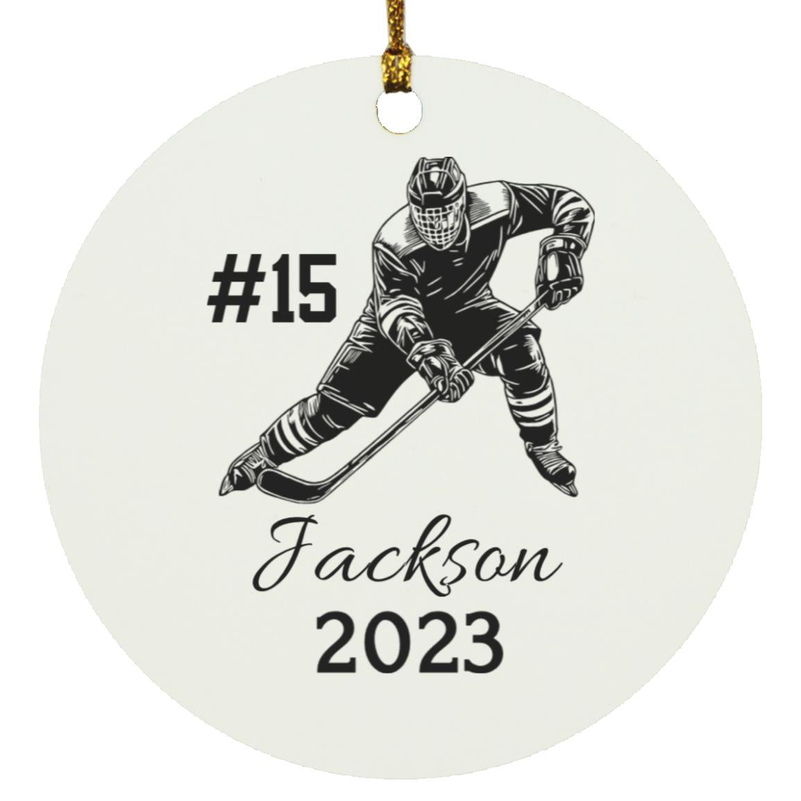 Hockey Player Ornament Righty