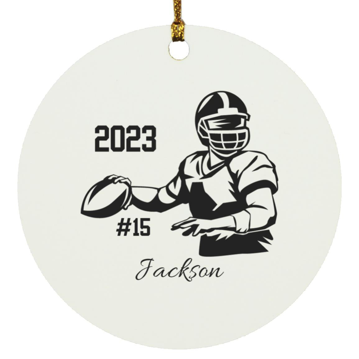Football Quarterback Ornament