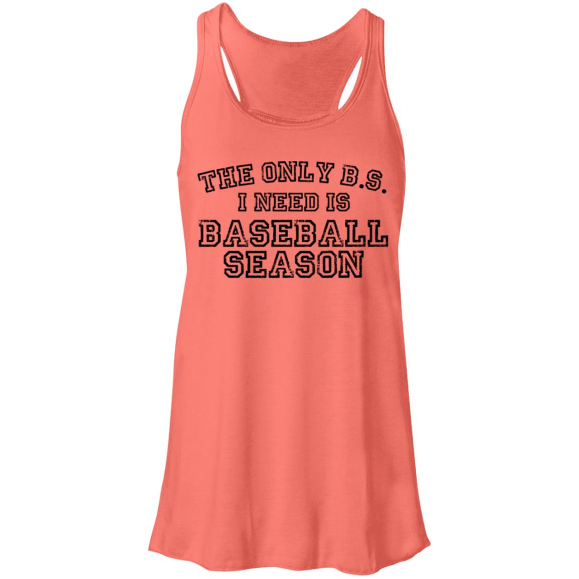 The only BS I need black B8800 Flowy Racerback Tank