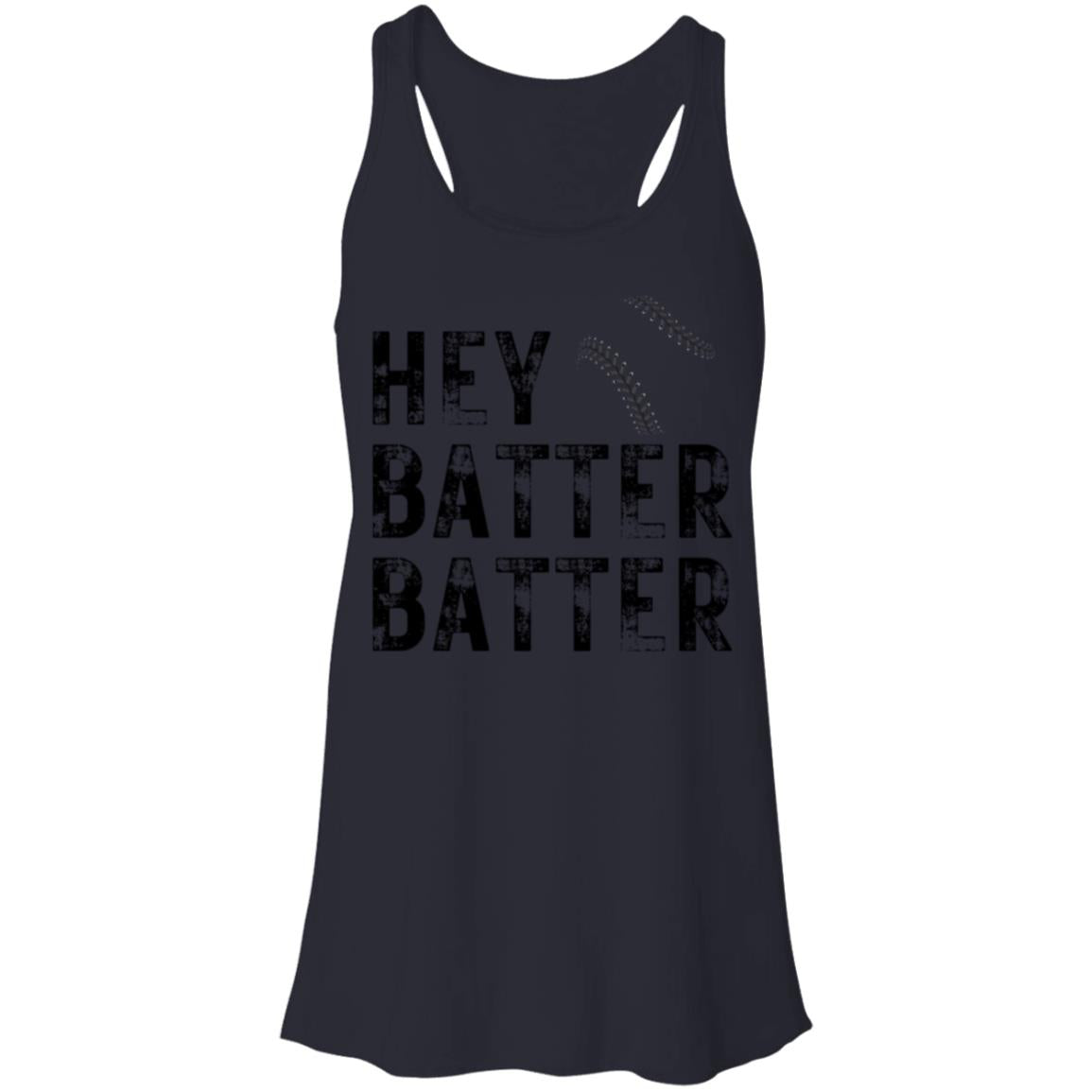 Hey Batter Batter B8800 Flowy Racerback Tank