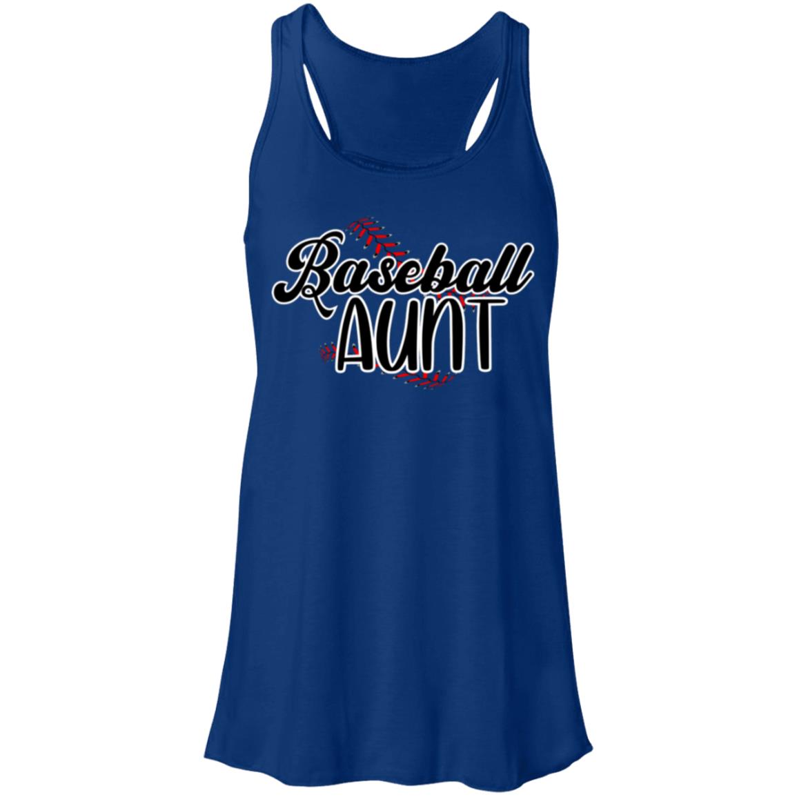 Baseball Aunt B8800 Flowy Racerback Tank