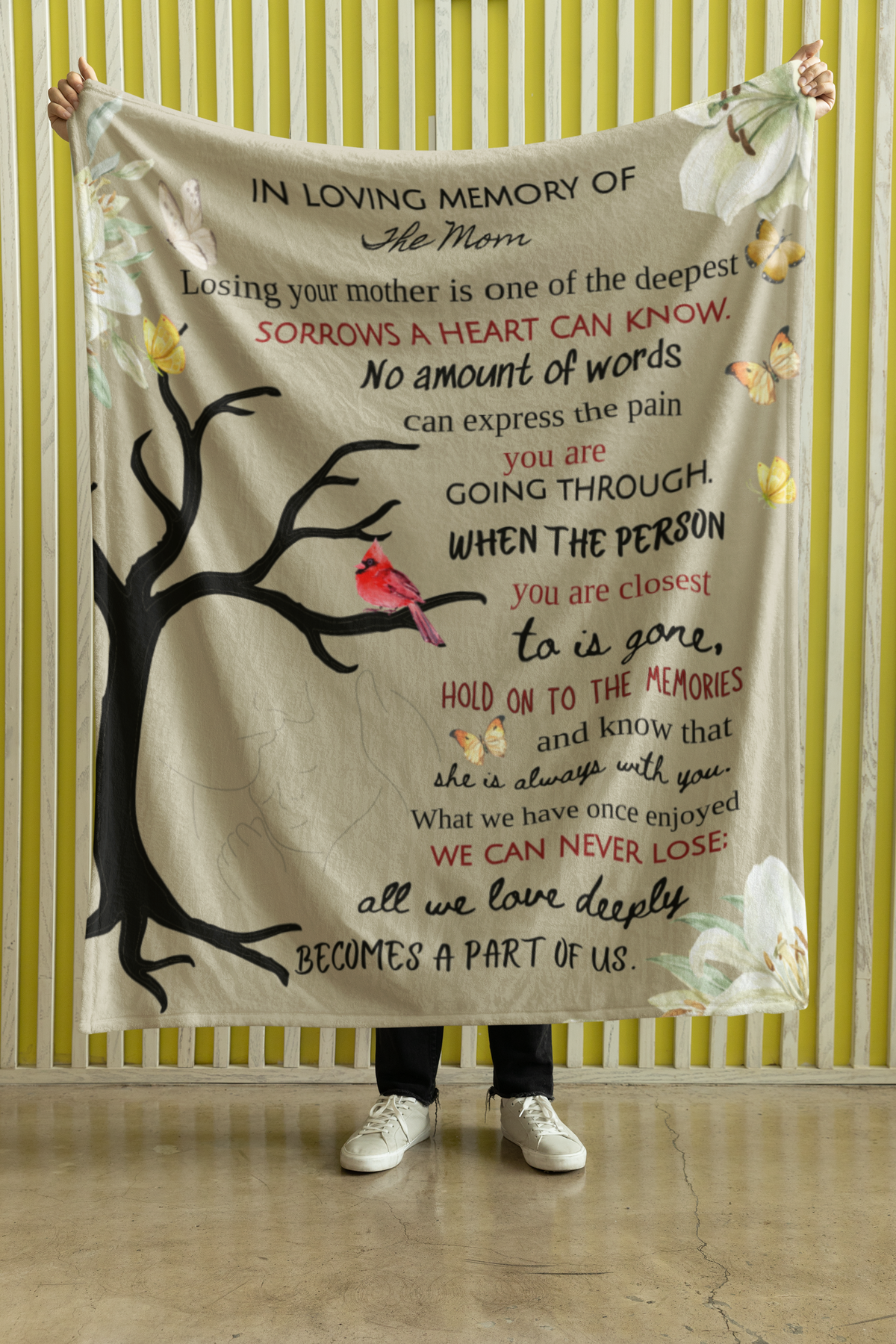 In Loving Memory of The Mom Cozy Plush Fleece Blanket - 50x60