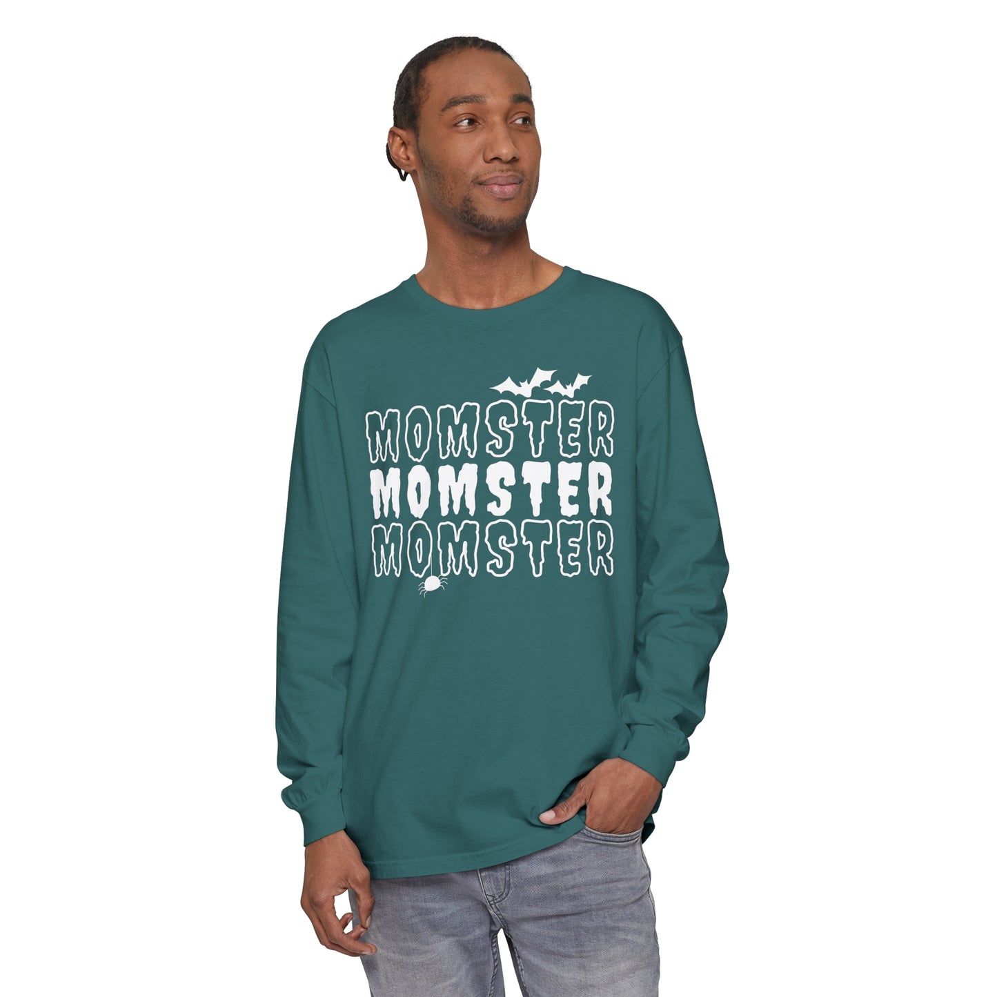 Momster Unisex Garment-dyed Long Sleeve T-Shirt