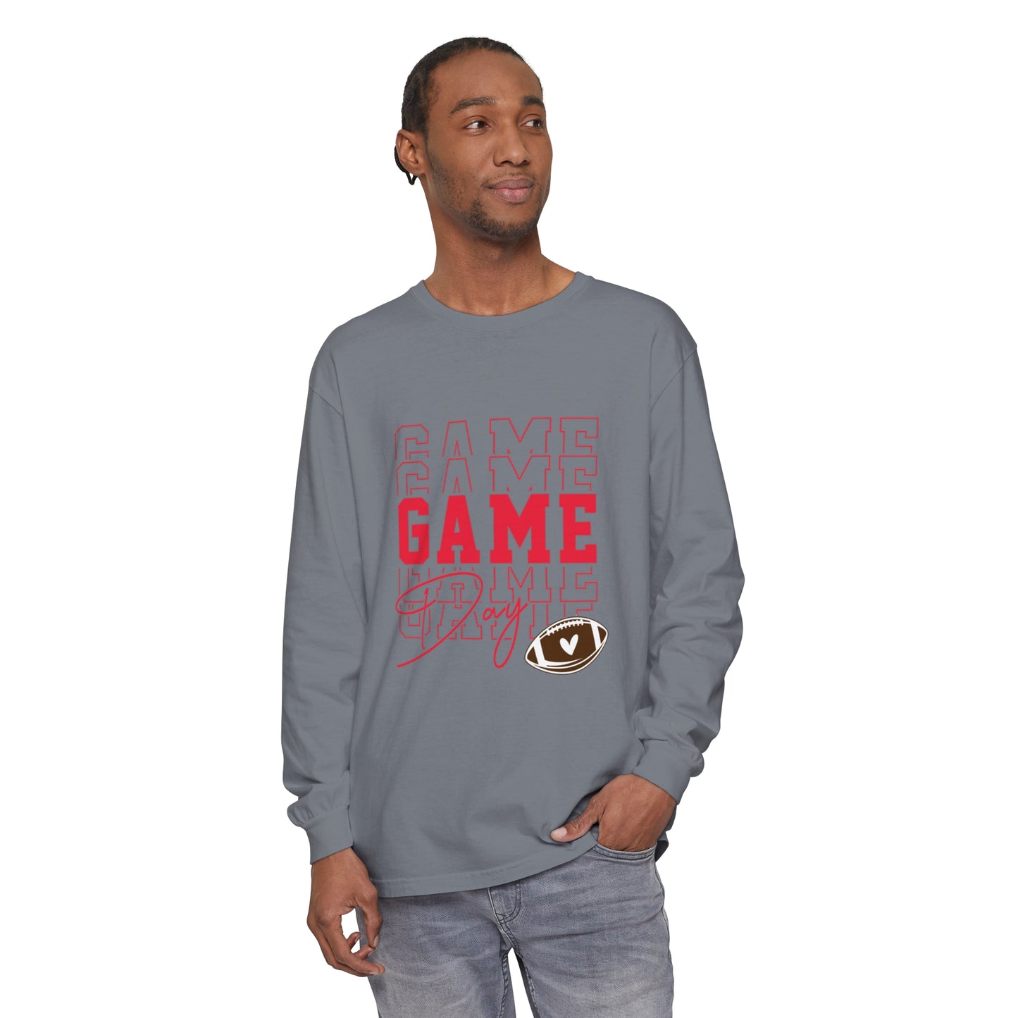 Game Day Triple Unisex Garment-dyed Long Sleeve T-Shirt