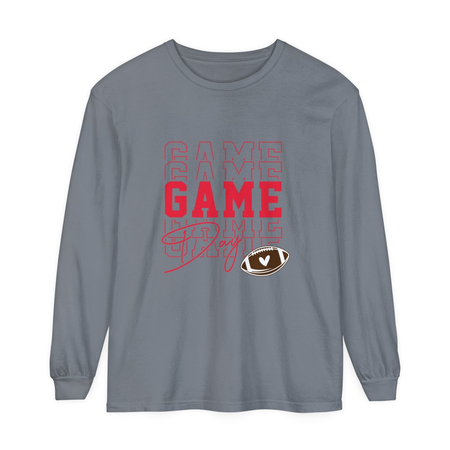 Game Day Triple Unisex Garment-dyed Long Sleeve T-Shirt