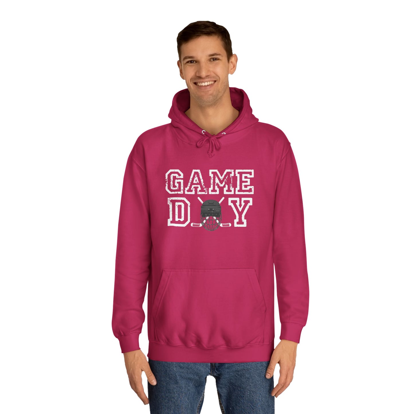 Hockey Game Day Unisex College Hoodie