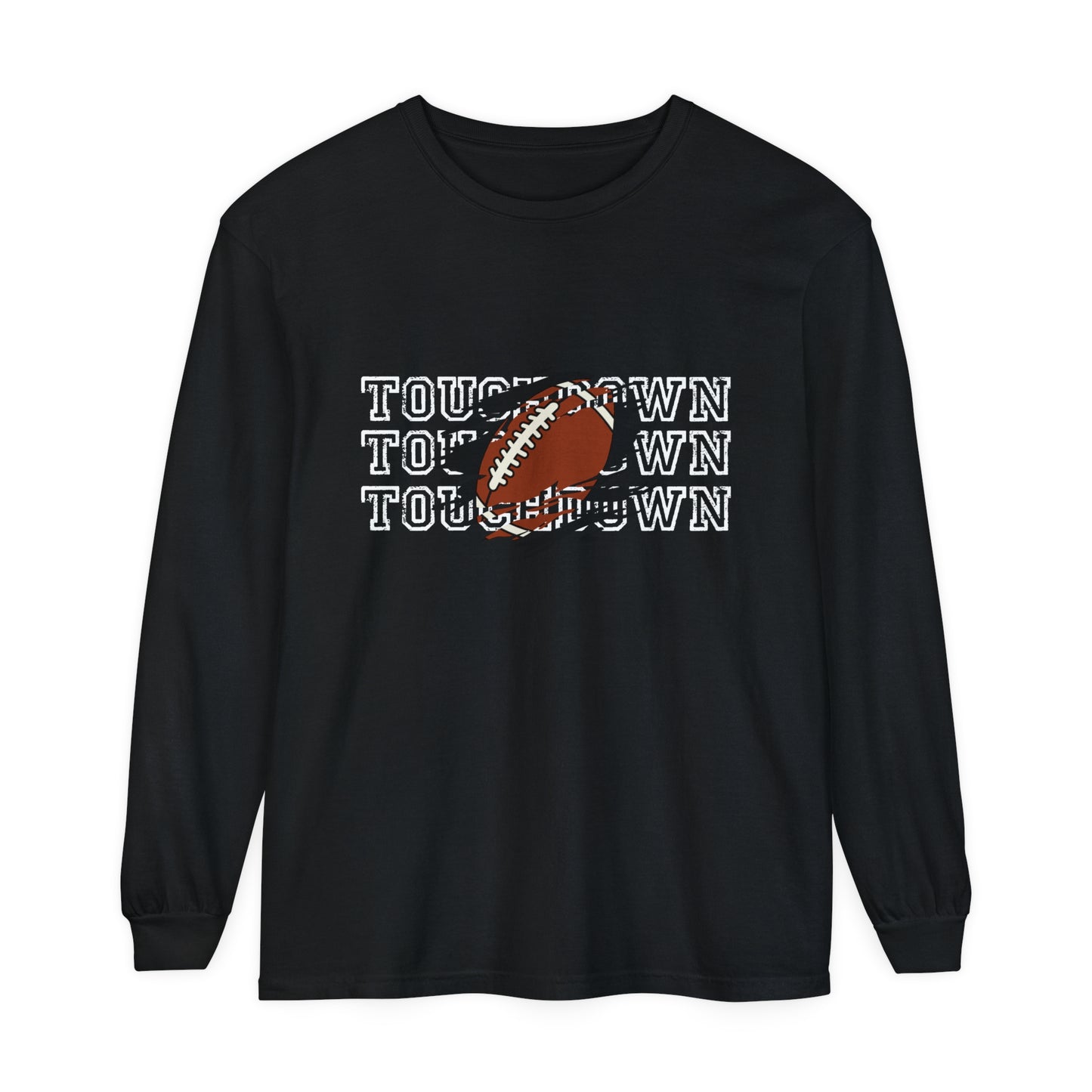 Touchdown Triple Unisex Garment-dyed Long Sleeve T-Shirt