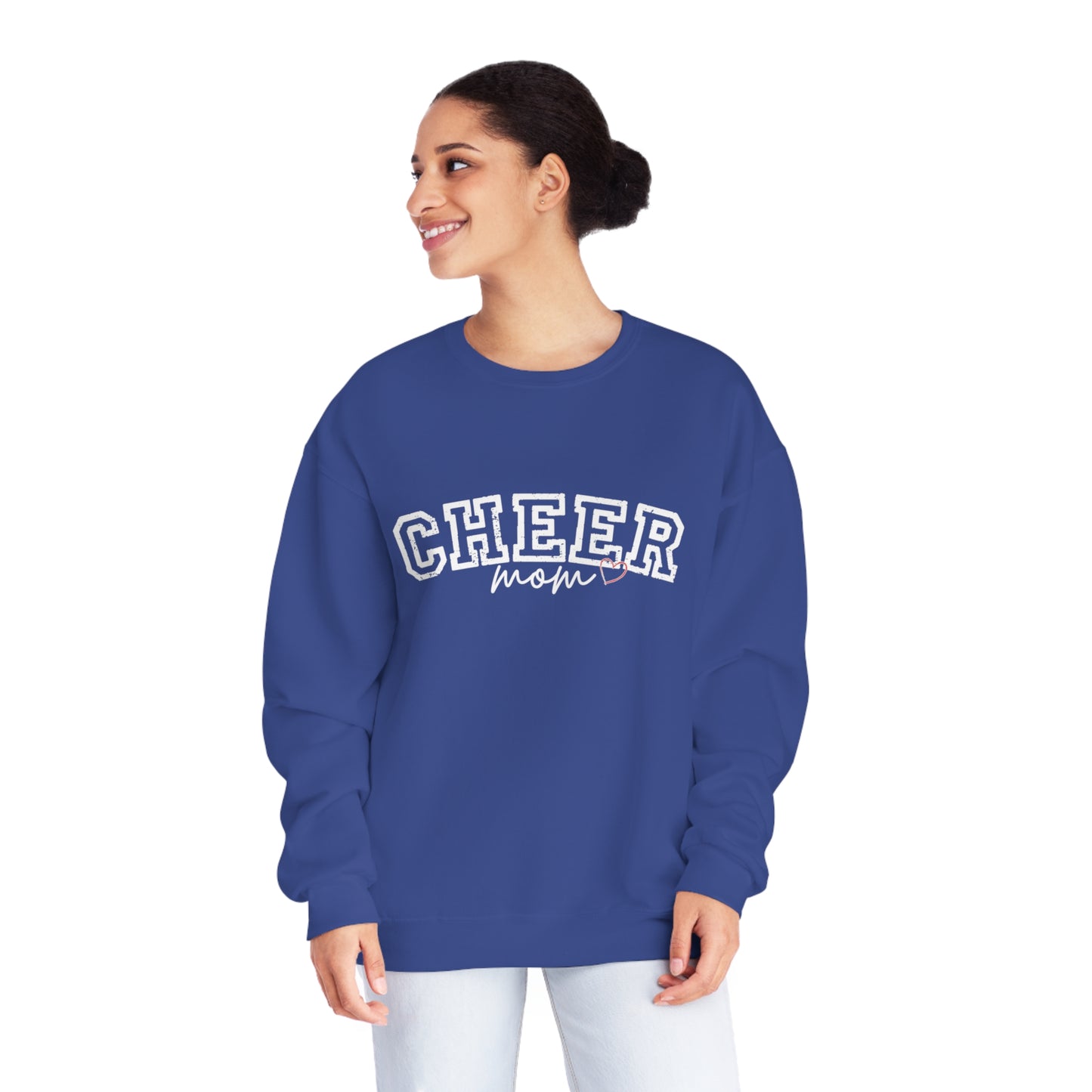 CHEER mom heart Unisex NuBlend® Crewneck Sweatshirt