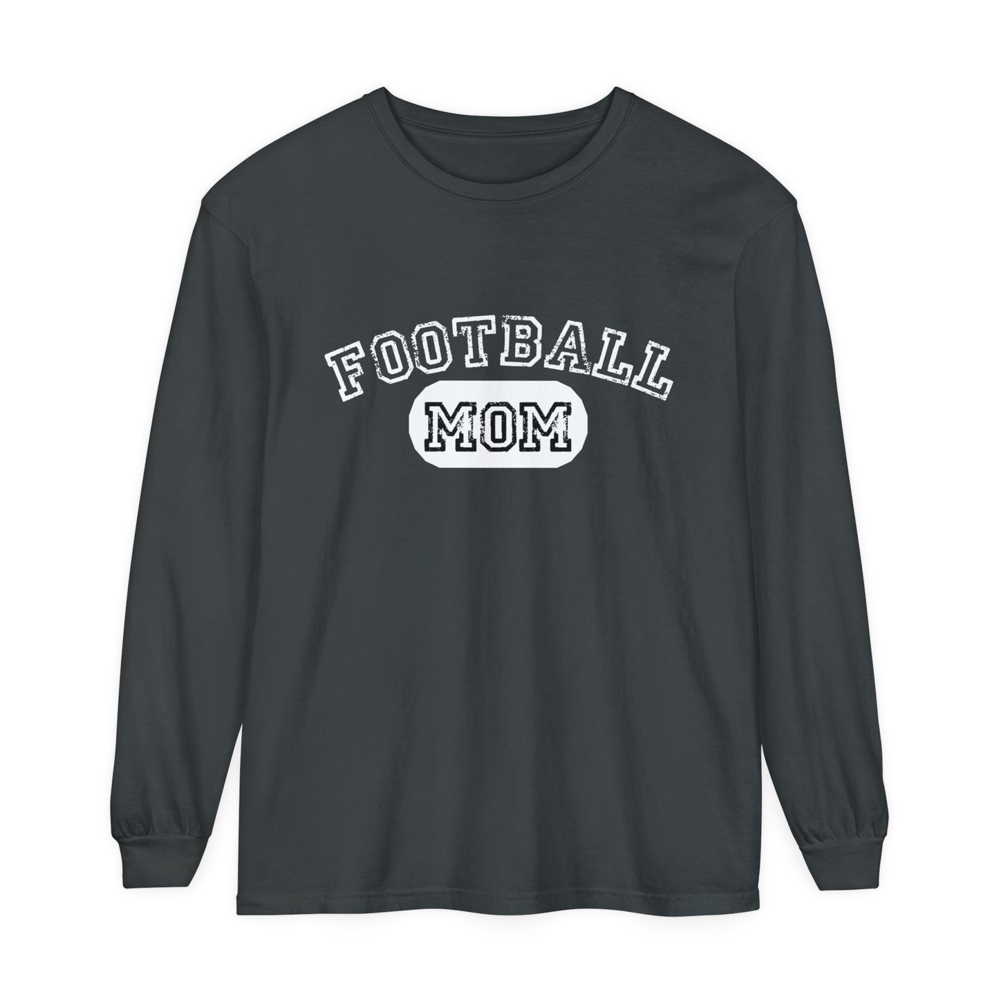 Football Mom Unisex Garment-dyed Long Sleeve T-Shirt