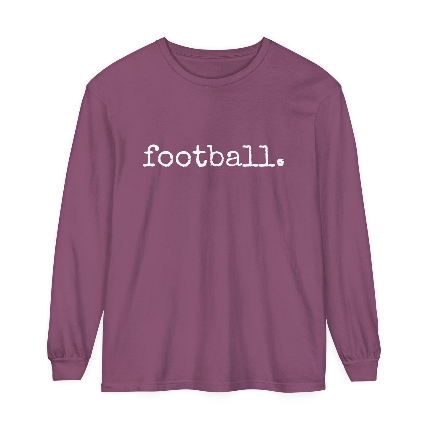 football. Unisex Garment-dyed Long Sleeve T-Shirt