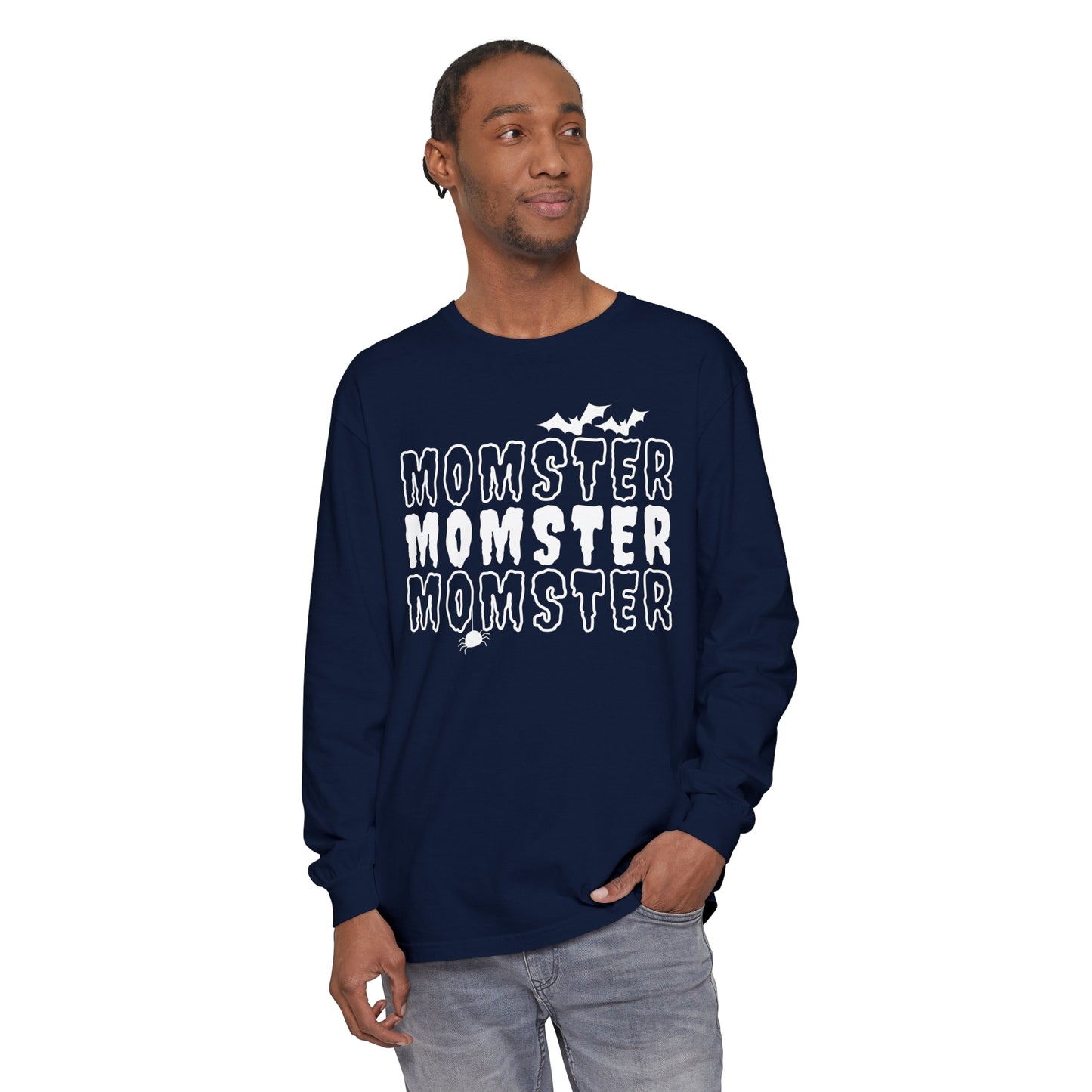 Momster Unisex Garment-dyed Long Sleeve T-Shirt