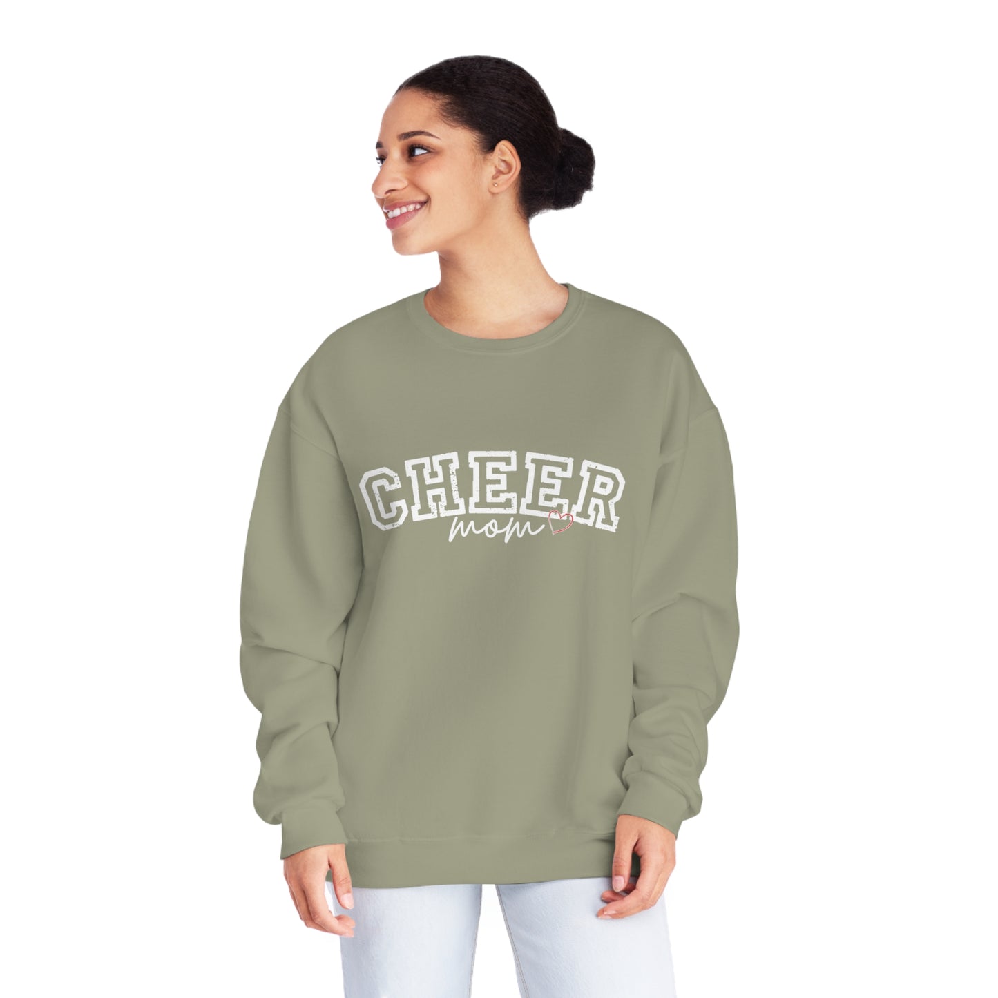CHEER mom heart Unisex NuBlend® Crewneck Sweatshirt