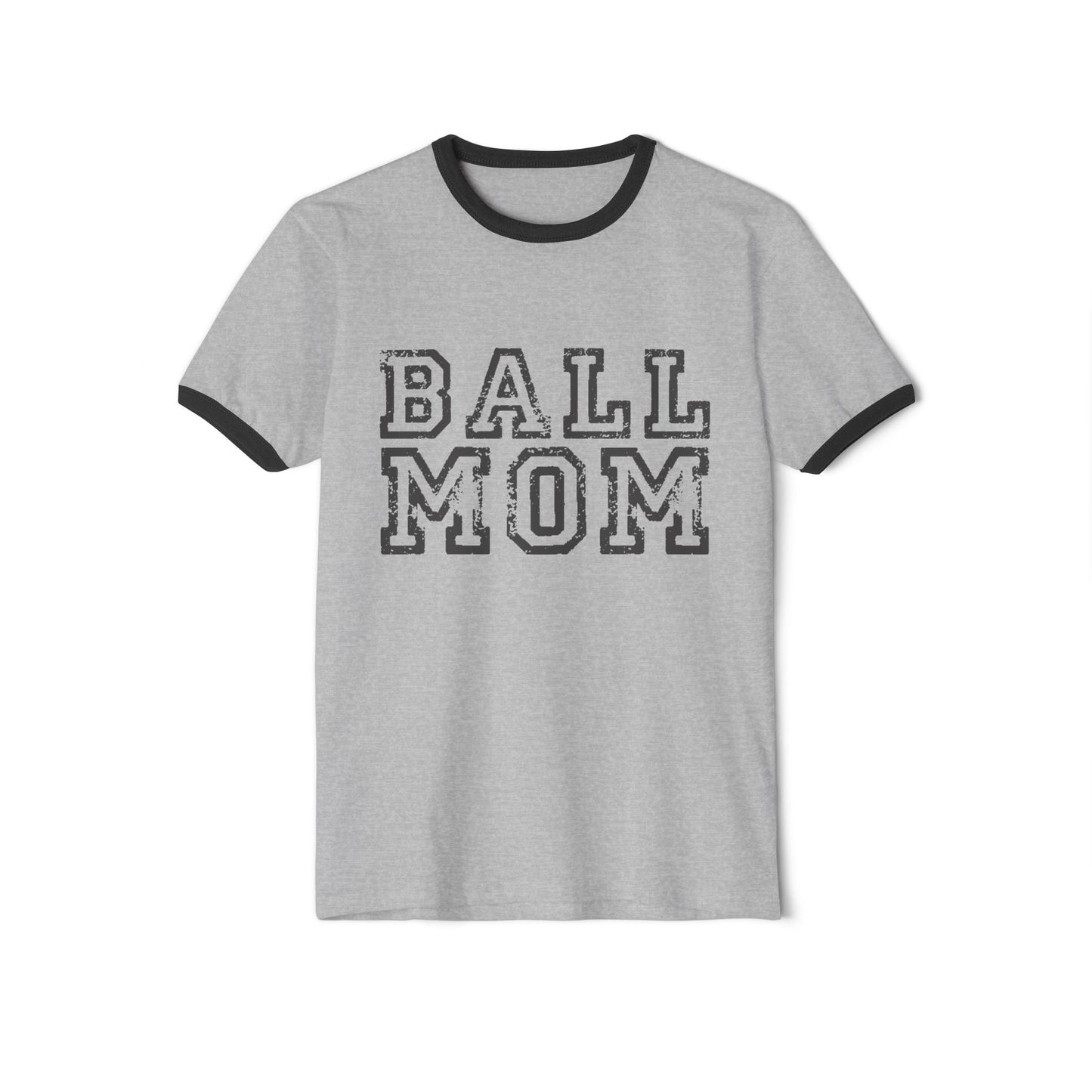 Ball Mom Unisex Cotton Ringer T-Shirt