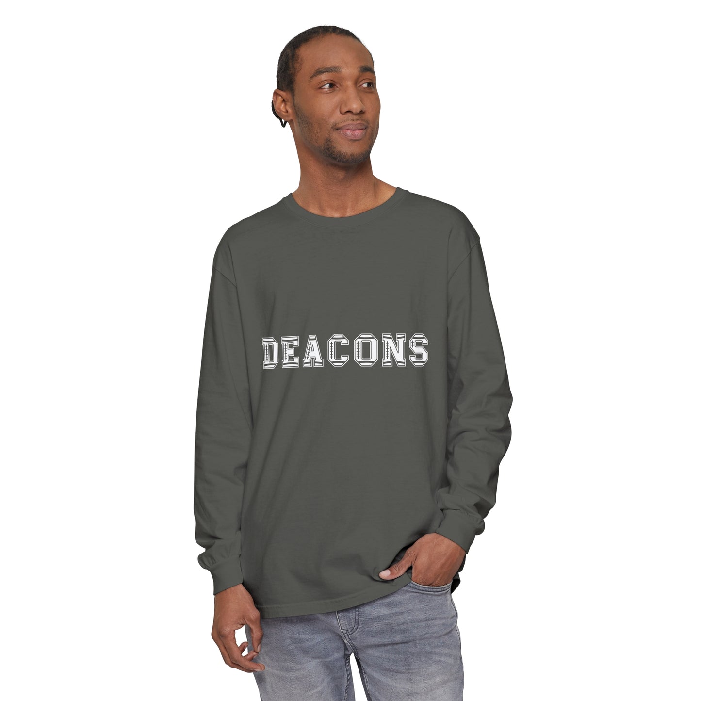 Deacons Unisex Garment-dyed Long Sleeve T-Shirt