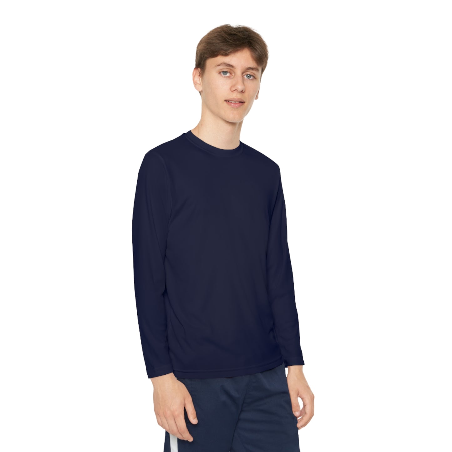 Cute Ghost Youth Long Sleeve Competitor Tee