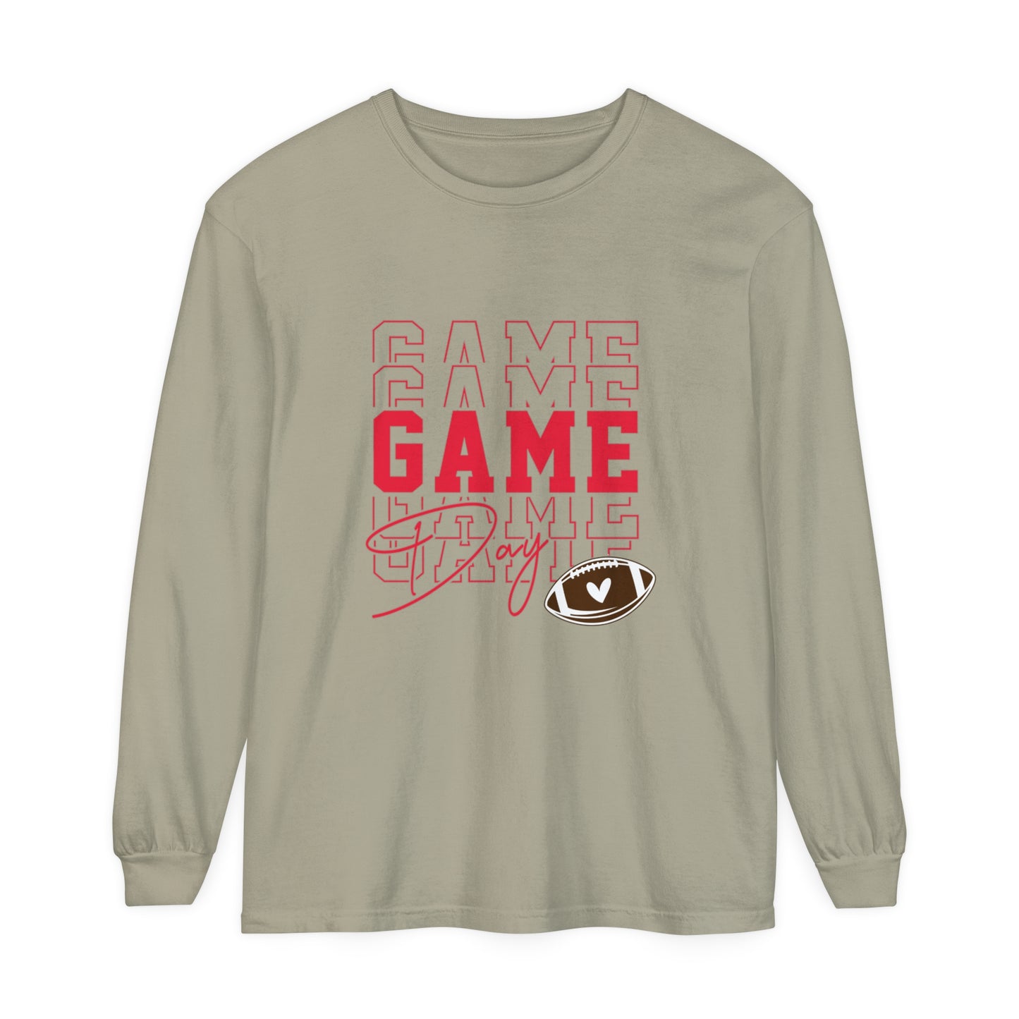 Game Day Triple Unisex Garment-dyed Long Sleeve T-Shirt