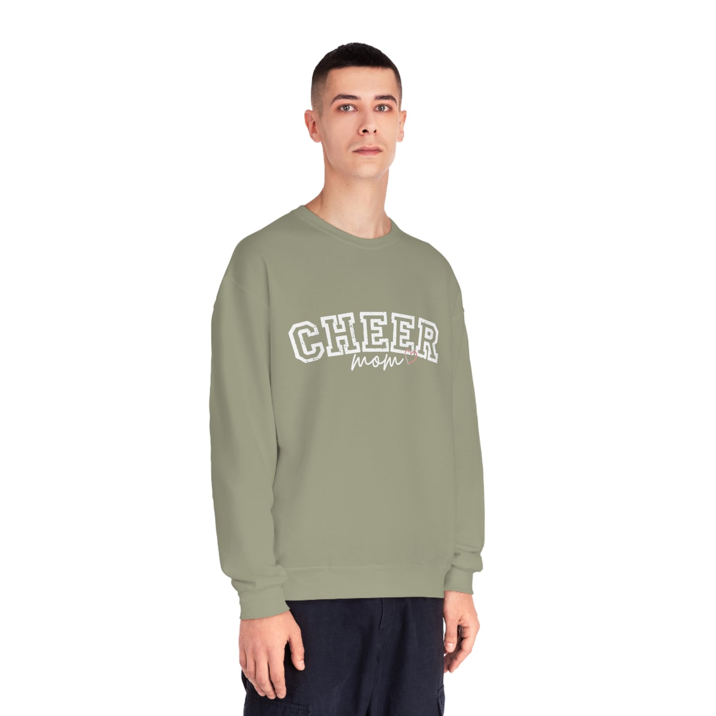 CHEER mom heart Unisex NuBlend® Crewneck Sweatshirt