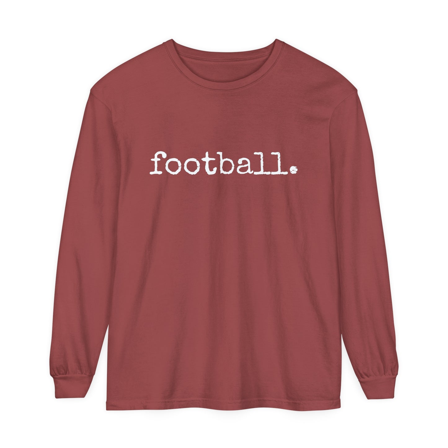 football. Unisex Garment-dyed Long Sleeve T-Shirt