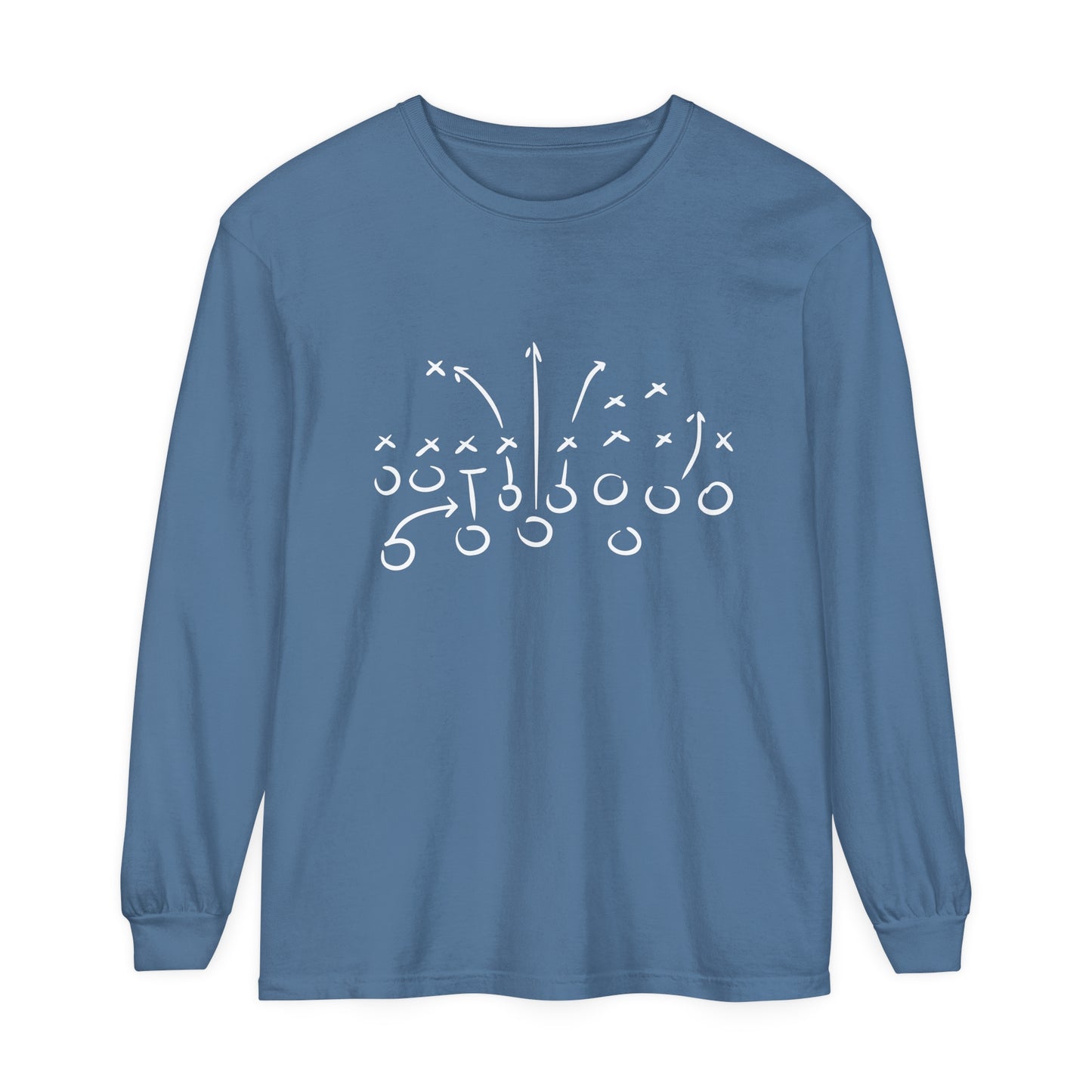 Football Play Unisex Garment-dyed Long Sleeve T-Shirt