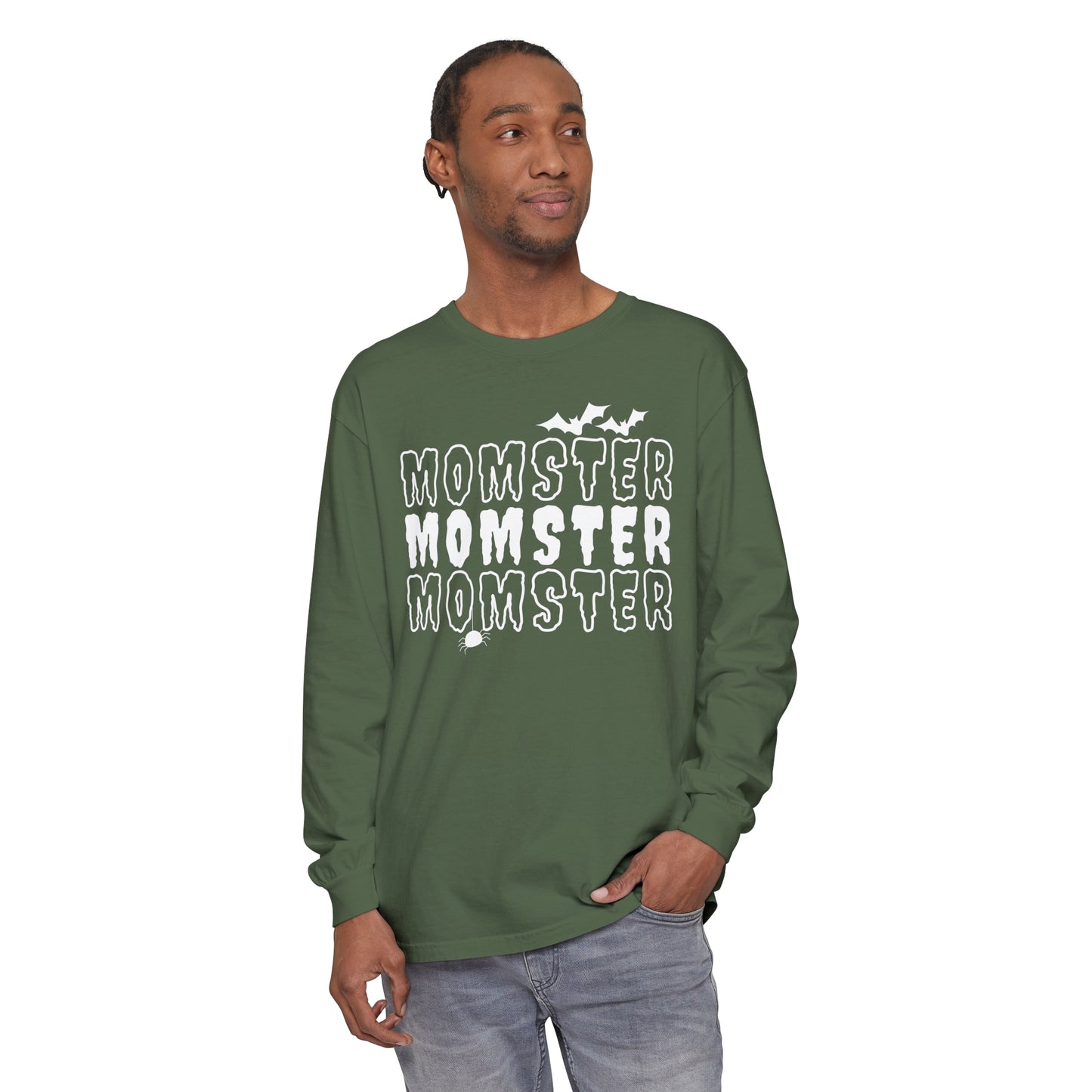 Momster Unisex Garment-dyed Long Sleeve T-Shirt