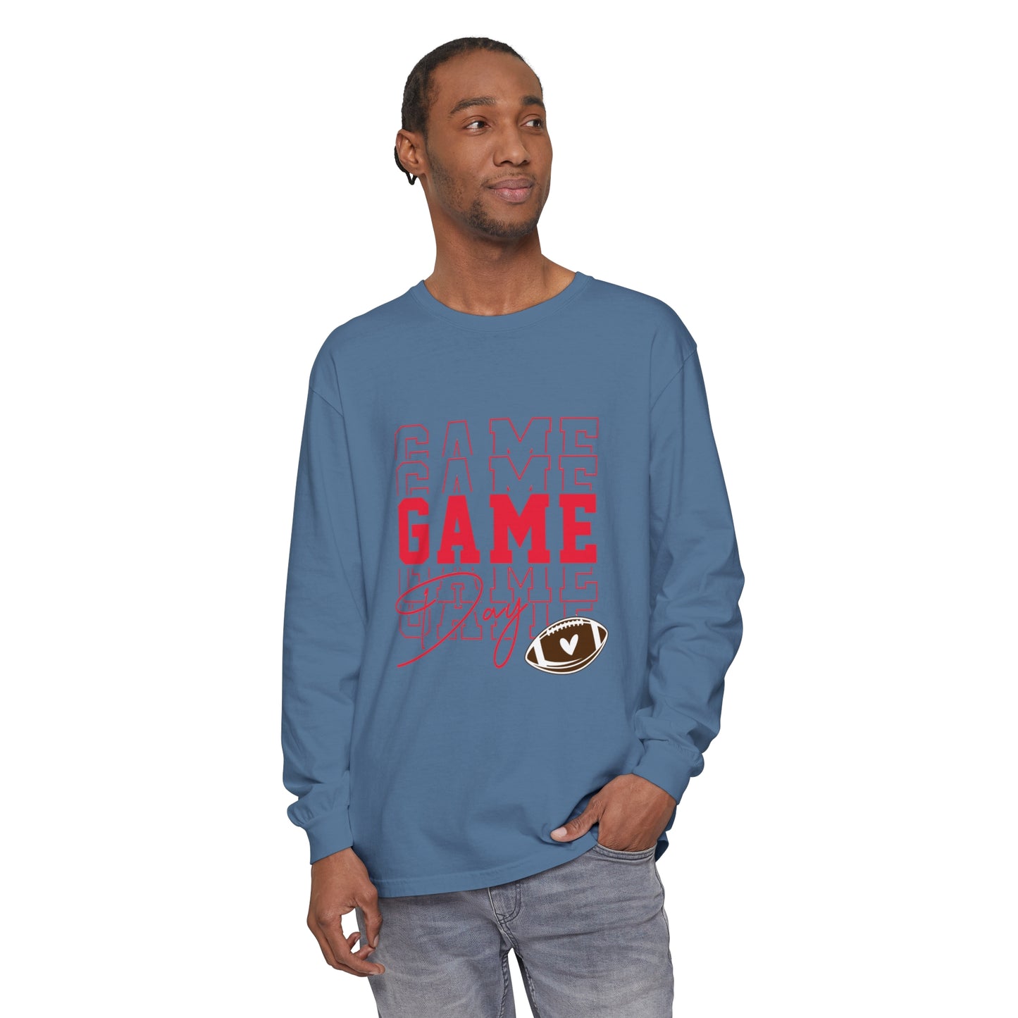 Game Day Triple Unisex Garment-dyed Long Sleeve T-Shirt