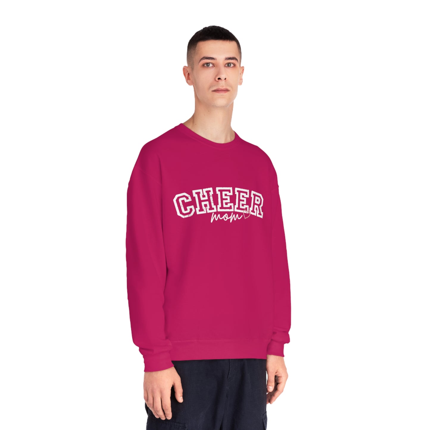 CHEER mom heart Unisex NuBlend® Crewneck Sweatshirt