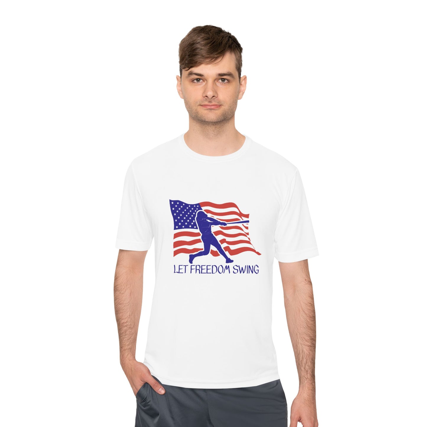 Let Freedom Swing Unisex Moisture Wicking Tee
