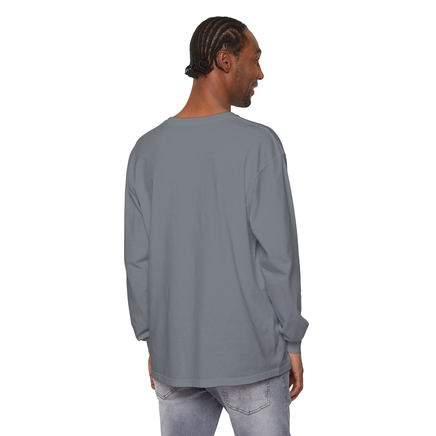 Cute Ghost Unisex Garment-dyed Long Sleeve T-Shirt