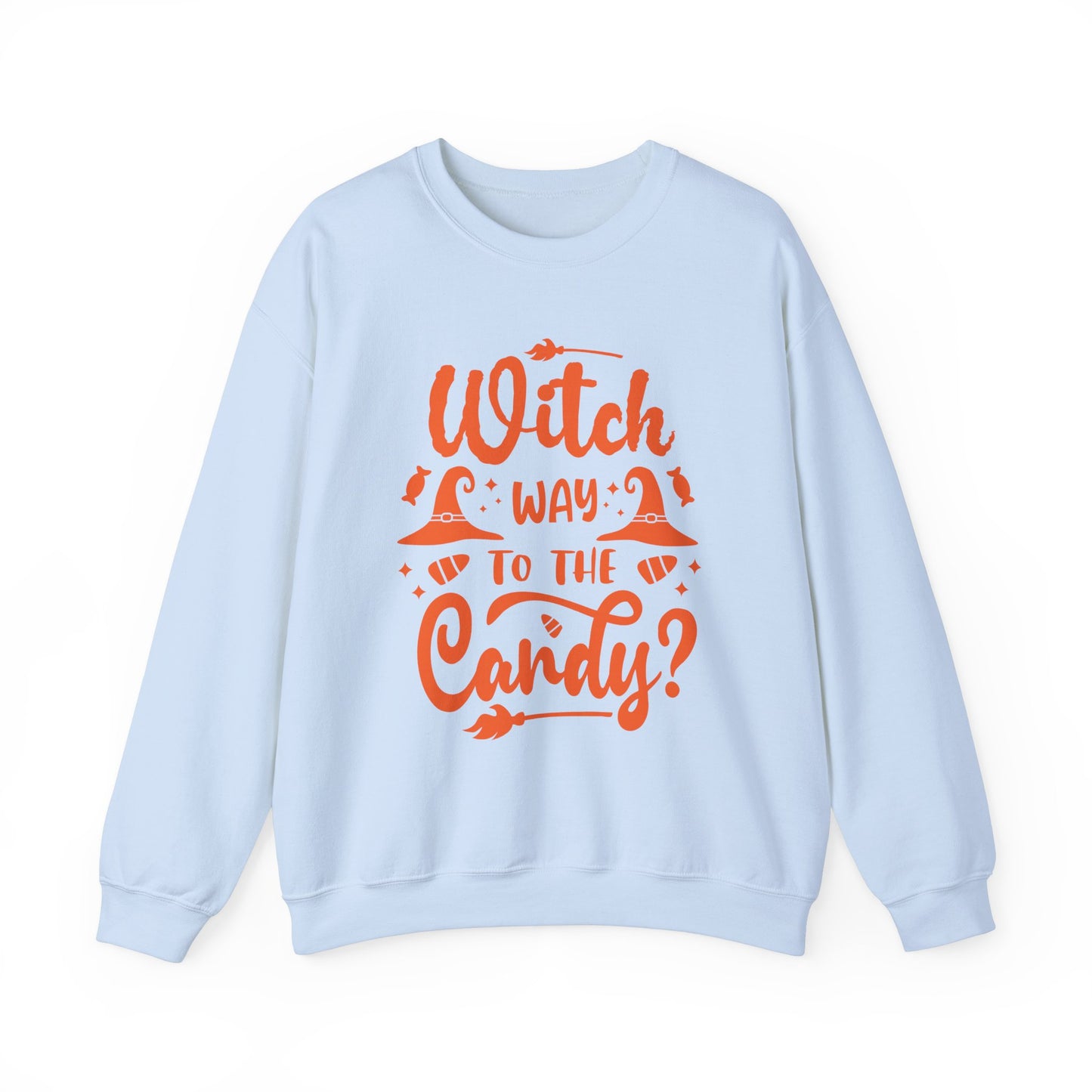 Witch way to the Candy Unisex Heavy Blend™ Crewneck Sweatshirt