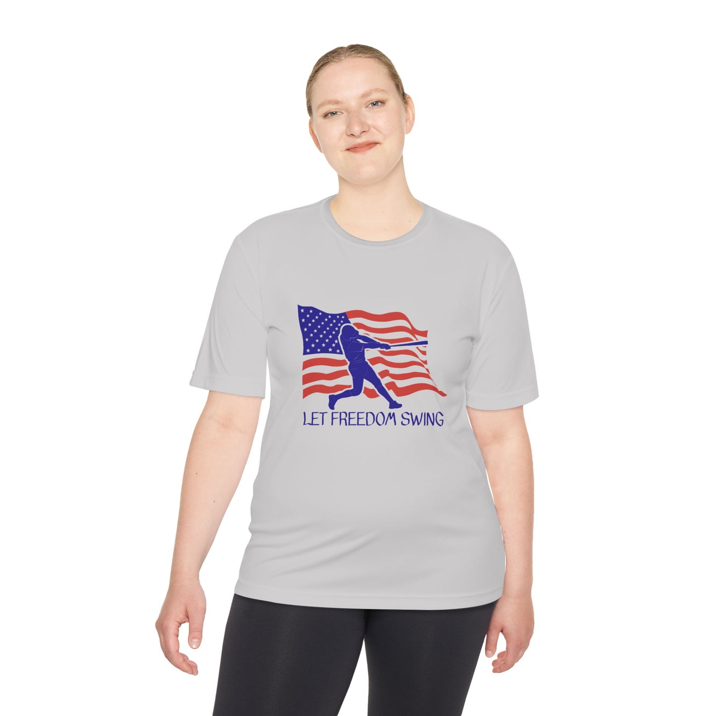 Let Freedom Swing Unisex Moisture Wicking Tee