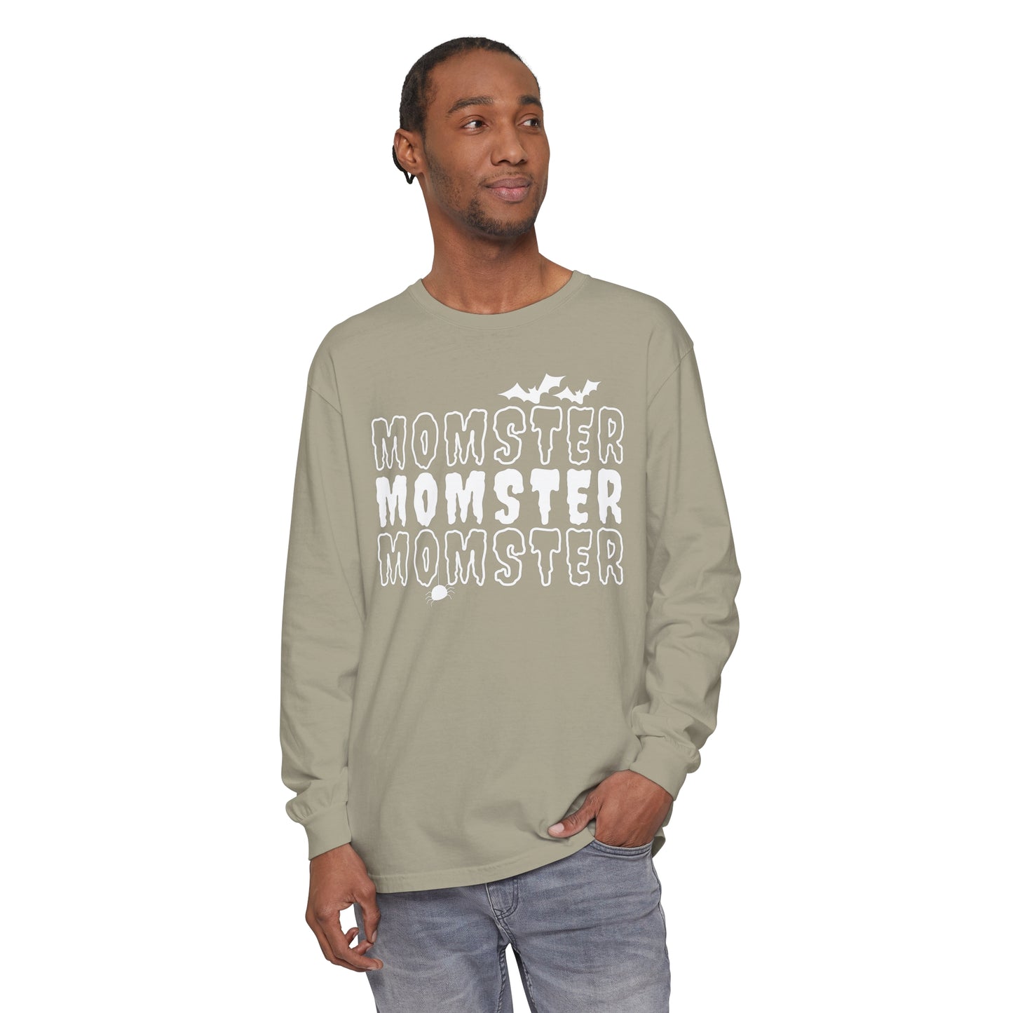 Momster Unisex Garment-dyed Long Sleeve T-Shirt