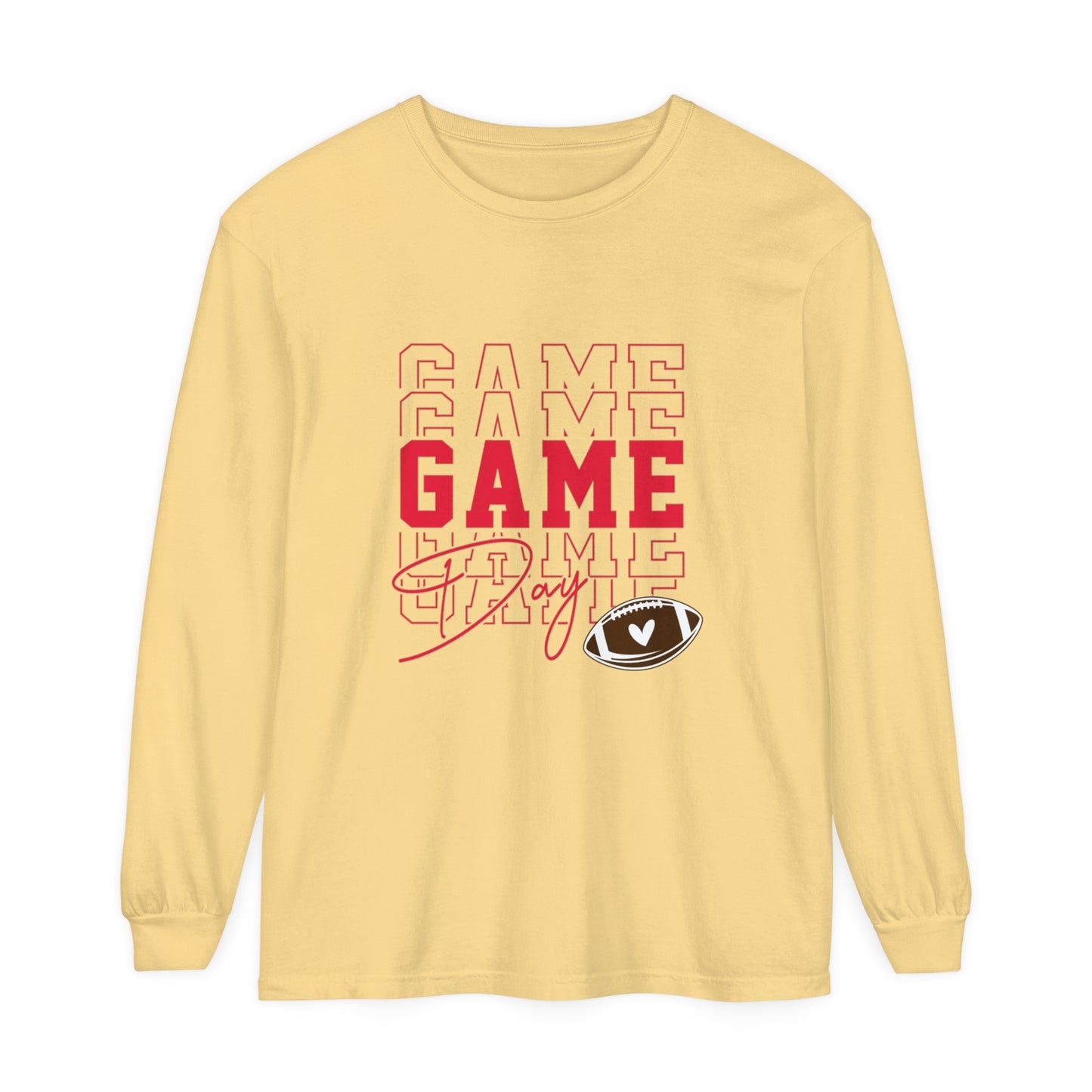 Game Day Triple Unisex Garment-dyed Long Sleeve T-Shirt