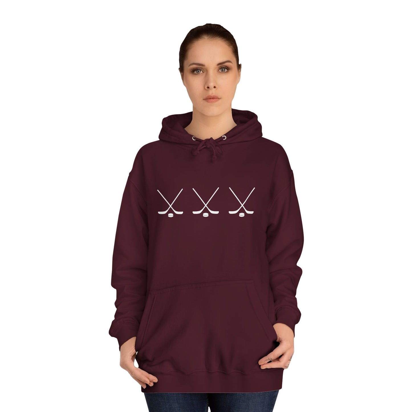 Hockey Sticks Unisex College Hoodie