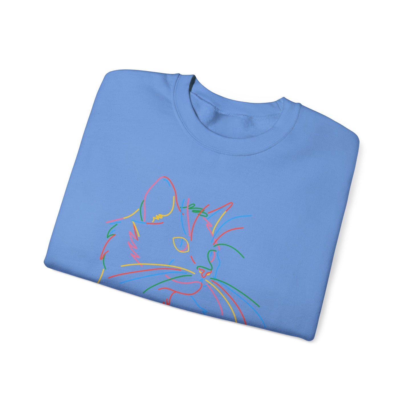 Colorful Cat Unisex Heavy Blend™ Crewneck Sweatshirt