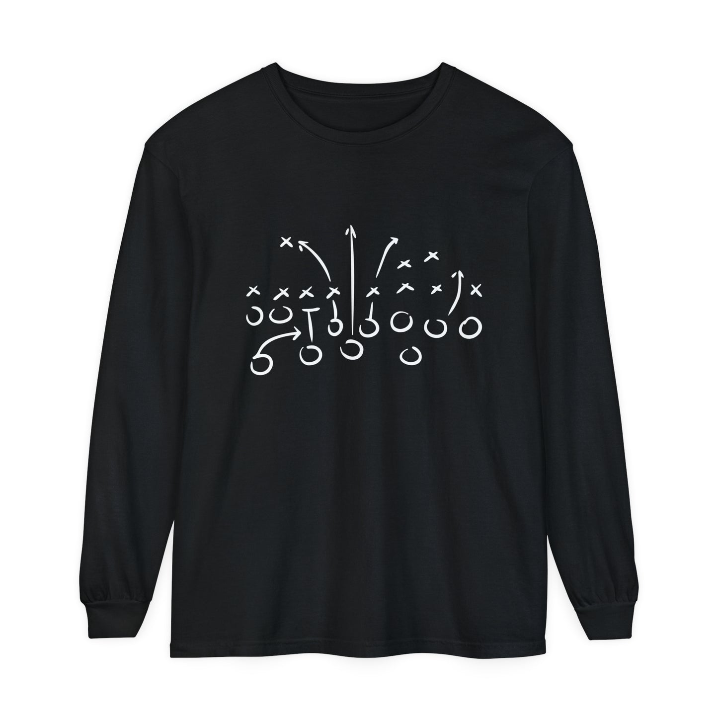 Football Play Unisex Garment-dyed Long Sleeve T-Shirt