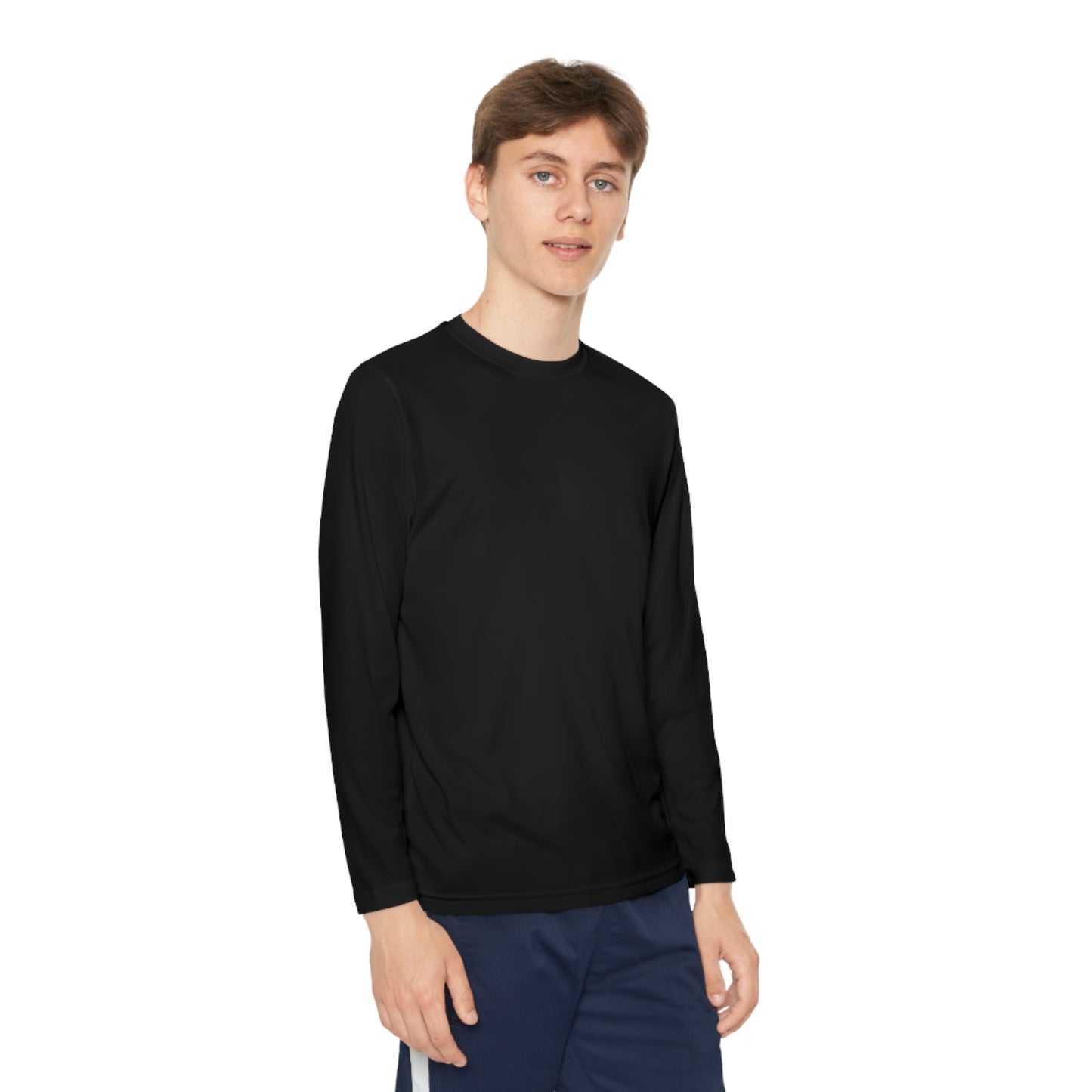 Cute Ghost Youth Long Sleeve Competitor Tee