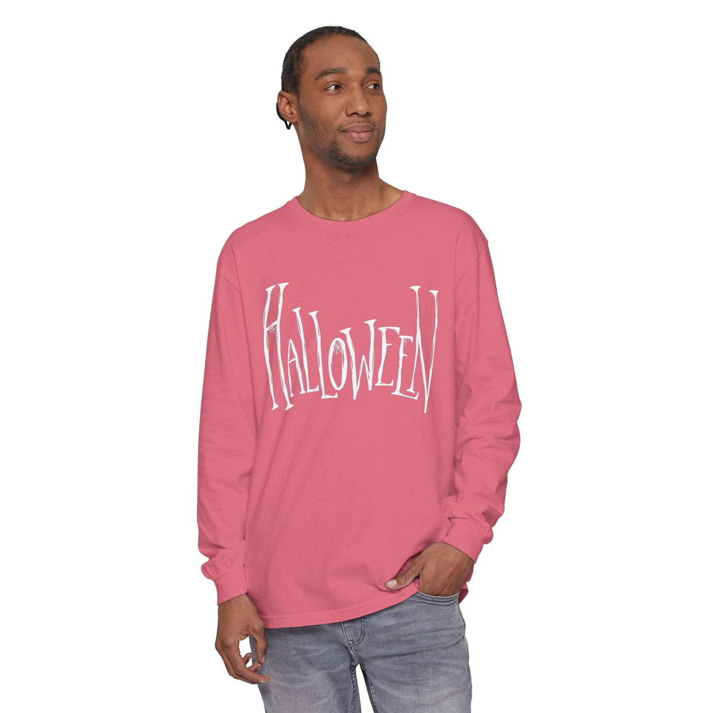 Halloween Unisex Garment-dyed Long Sleeve T-Shirt