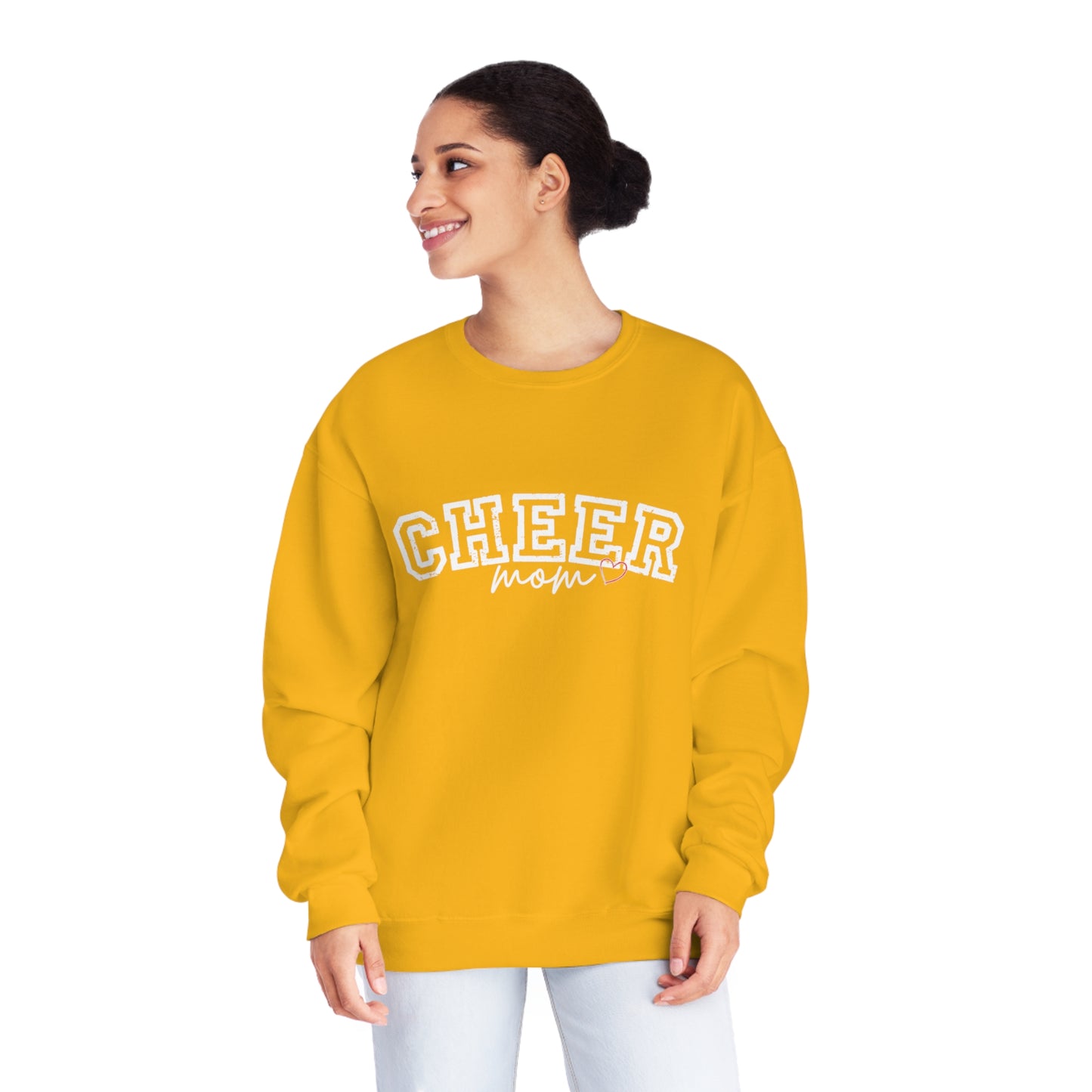 CHEER mom heart Unisex NuBlend® Crewneck Sweatshirt