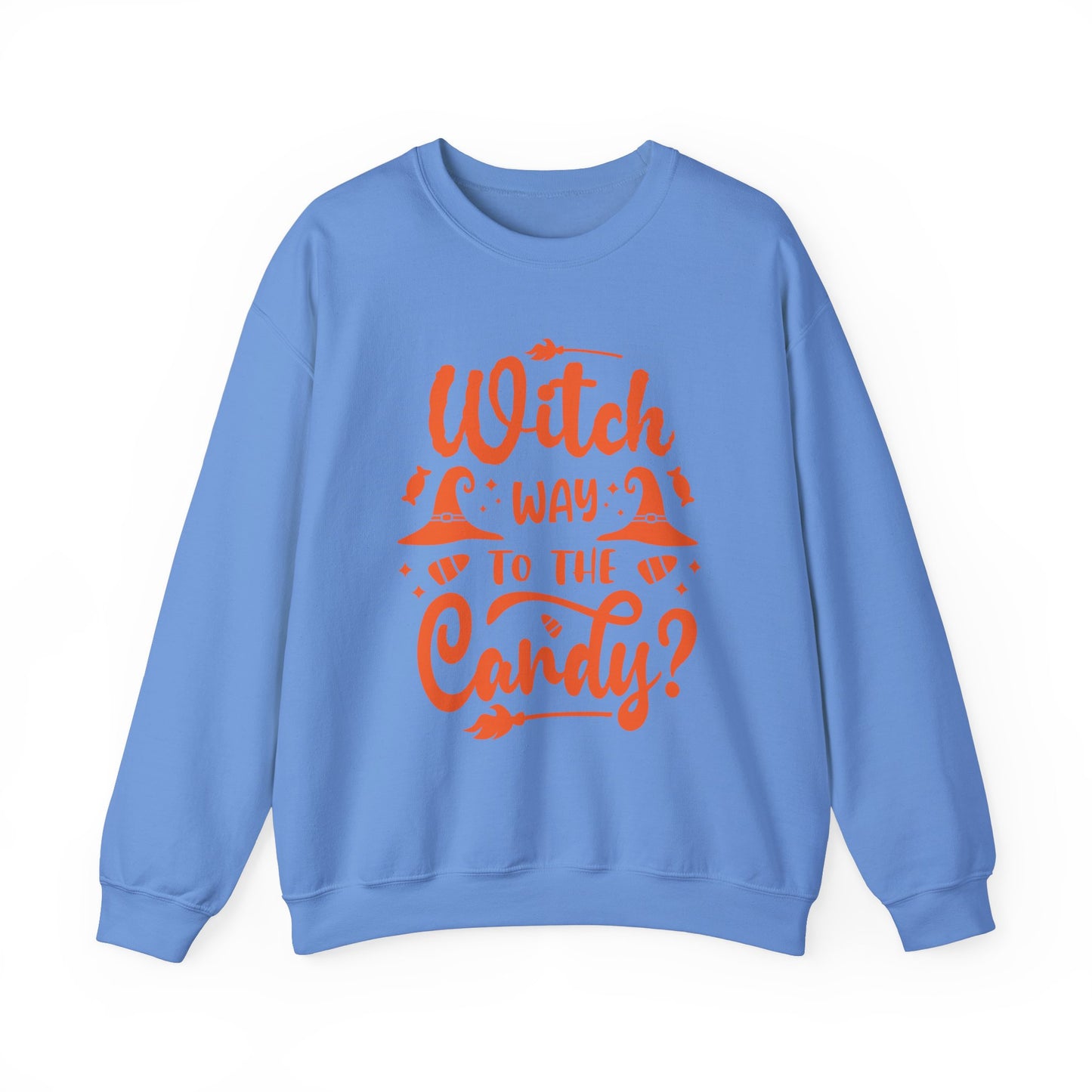 Witch way to the Candy Unisex Heavy Blend™ Crewneck Sweatshirt